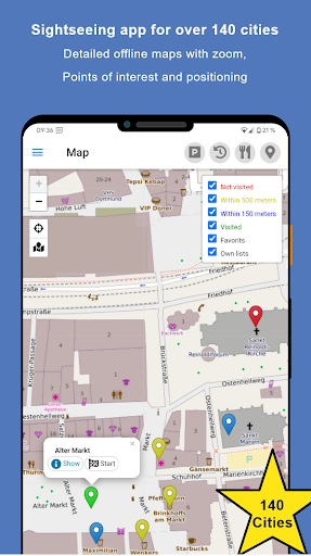 Android application Sightseeing Dortmund screenshort