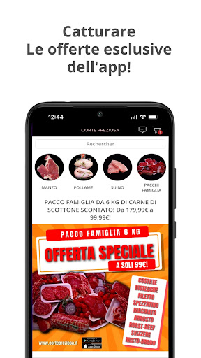 Android application CORTE PREZIOSA screenshort