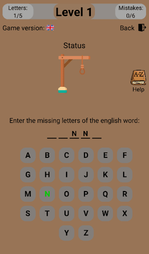 WordsHanging Screen 2