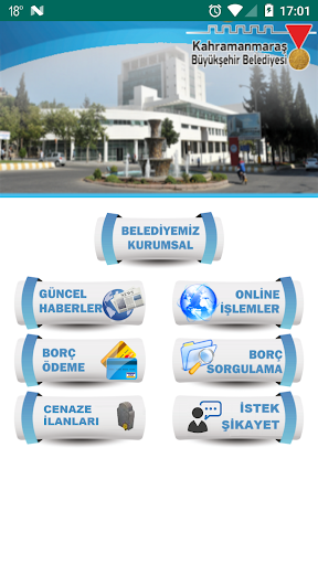 Android application K.Maraş Büyükşehir Belediyesi screenshort