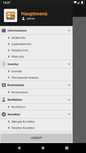 EASY Business Scan Screen 2