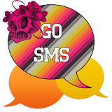 GO SMS - Skull Swirl icon
