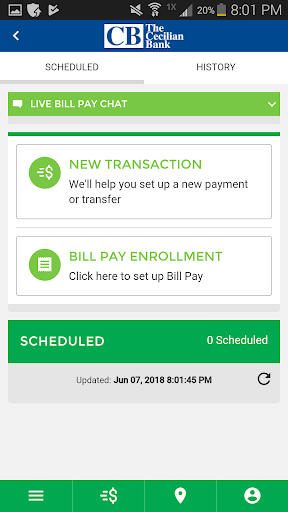 The Cecilian Bank Mobile Screen 2
