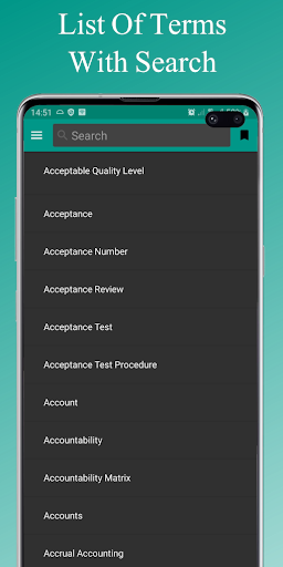 Android application Business Dictionary screenshort