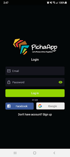 Android application PichaApp screenshort