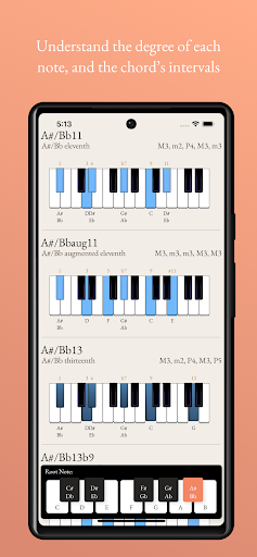 Ongaku - Piano Chord Guide Screen 3
