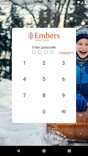 Android application Embers Credit Union screenshort