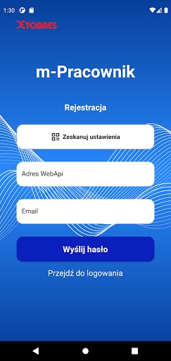 Android application m-Pracownik screenshort