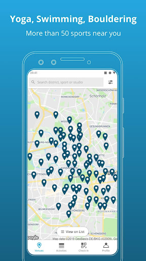 Android application Urban Sports Club Beta screenshort