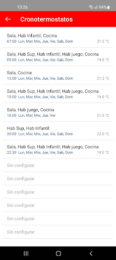 Android application Orkli iDomus screenshort