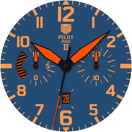 IWF Pilot Pro II watch face.