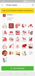 Screenshot 2 Pegatinas de año nuevo 2022 android