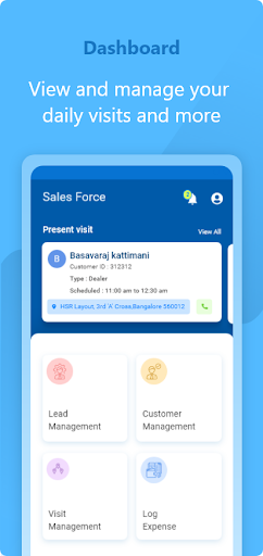 Android application Amrit Sales Force screenshort