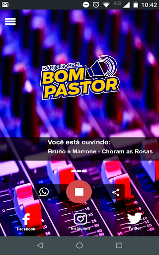 Android application Rádio Gospel Bom Pastor screenshort