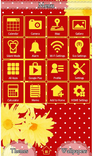 Flower Theme Cherry and Daisy Screen 3