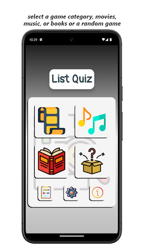 Android application List Quiz screenshort