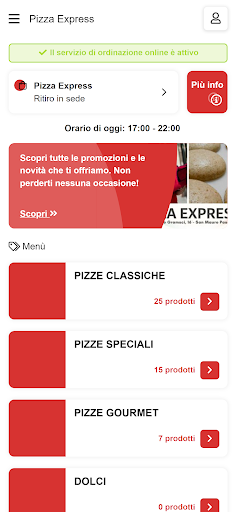 Pizza Express Screen 2