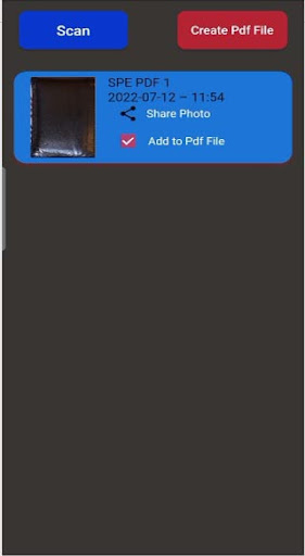 Spe Scan and pdf converter Screen 2