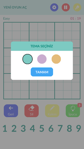 Renk Sudoku - Sudoku Bulmaca Screen 3