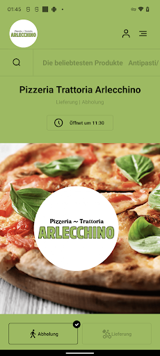 Android application Pizzeria Trattoria Arlecchino screenshort