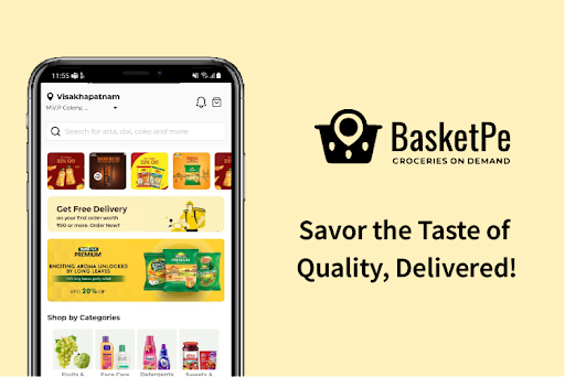 Android application BasketPe screenshort