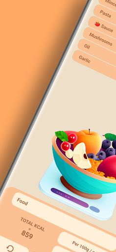 Android application Calorie Portions Calculator screenshort