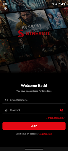 Streamit - Video Streaming Screen 2