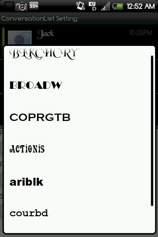 Handcent Font Pack3 Screen 3