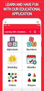 Learning ABC, Numbers for Kids