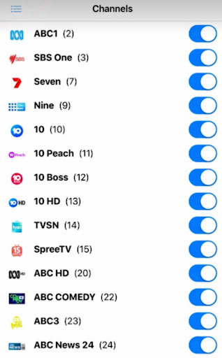 Melbourne TV Guide Screen 2