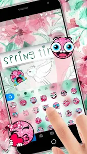 Springtime Flowers Keyboard Th