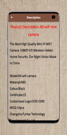 A9 wifi mini camera guide