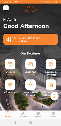Expo Village App Screen 3