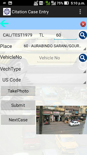 Citation Case Entry Screen 3