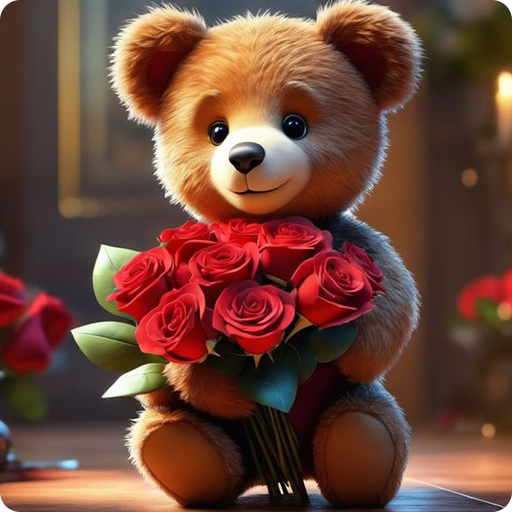 Cute Bear Wallpaper HD logo