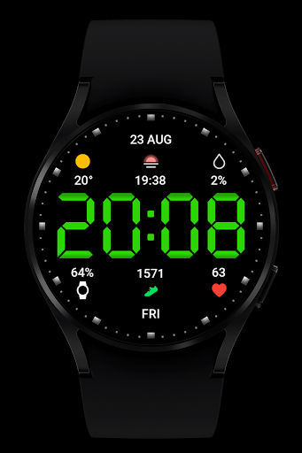 WR 025 Digital Watch Face screenshot 18