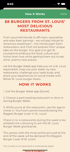 St. Louis Burger Week Screen 2