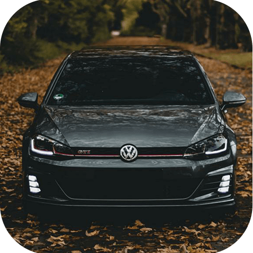 Volkswagen Golf GTI wall 4K