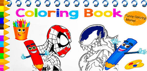 Superhero Venom coloring