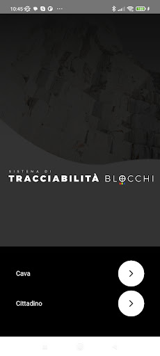 Android application Tracciabilità Marmo screenshort