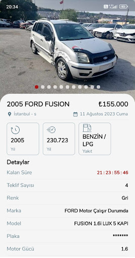 İkinci El Hasarlı Araç Satışı Screen 3