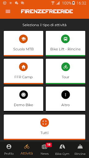 Android application Firenze Free Ride screenshort