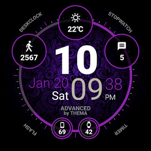 Captura 12 Advanced Watch Face android