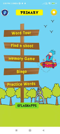 Sight Words Word Bingo Screen 2