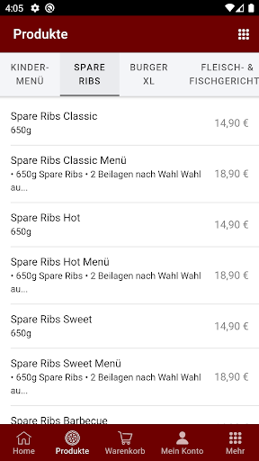 Spare Ribs Amigo Screen 2