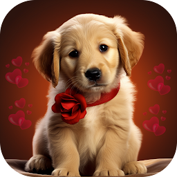 Hình ảnh biểu tượng của Cute Dog Love HD Wallpaper
