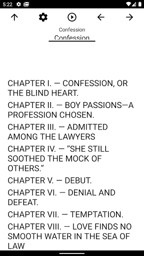 Android application Book, Confession screenshort