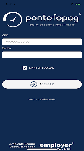 Android application Pontofopag - Registro de Ponto screenshort