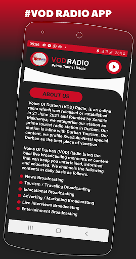 VOD RADIO Screen 2
