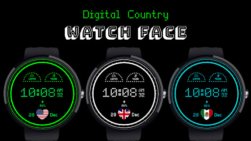 Android application Dotted Digital Watch Face screenshort